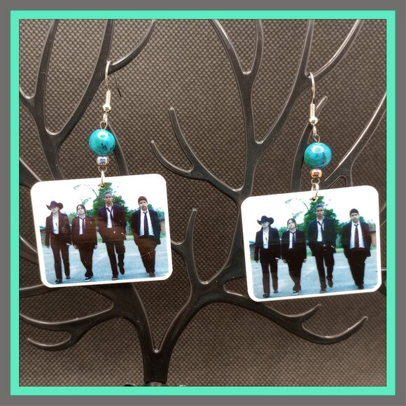 Rez Dogs Reservation Earrings Native American Turtle Island Two Spirit - Picture 1 of 3